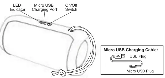 BASS JAXX Print LED Wireless Speaker-fig2