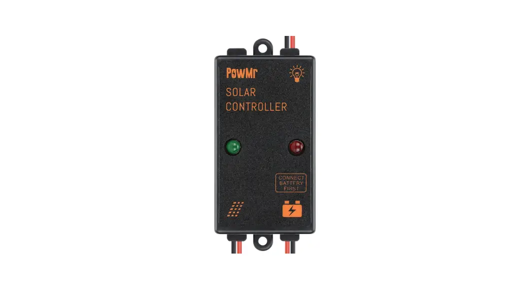 Powmr Pow-5a-12v Solar Charge Controller Ip65 Waterproof User Manual