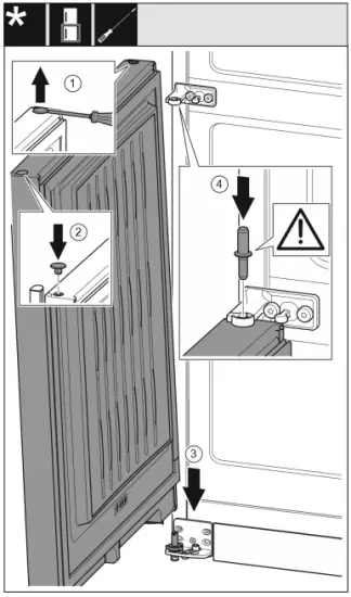Fitting the bottom door