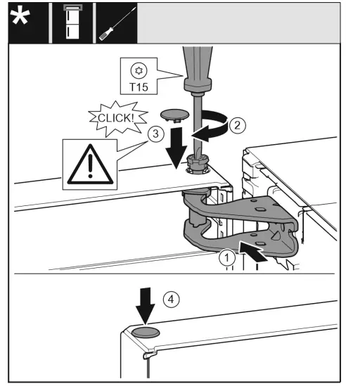 Fitting the top door