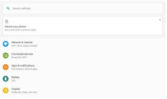 iFIT MP7 Smart Tablet - System Settings