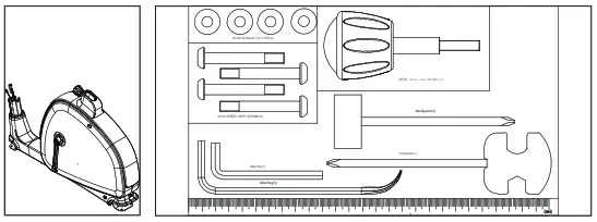 TUNTURI Upright Bike D1=