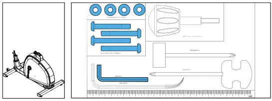 TUNTURI Upright Bike D2=