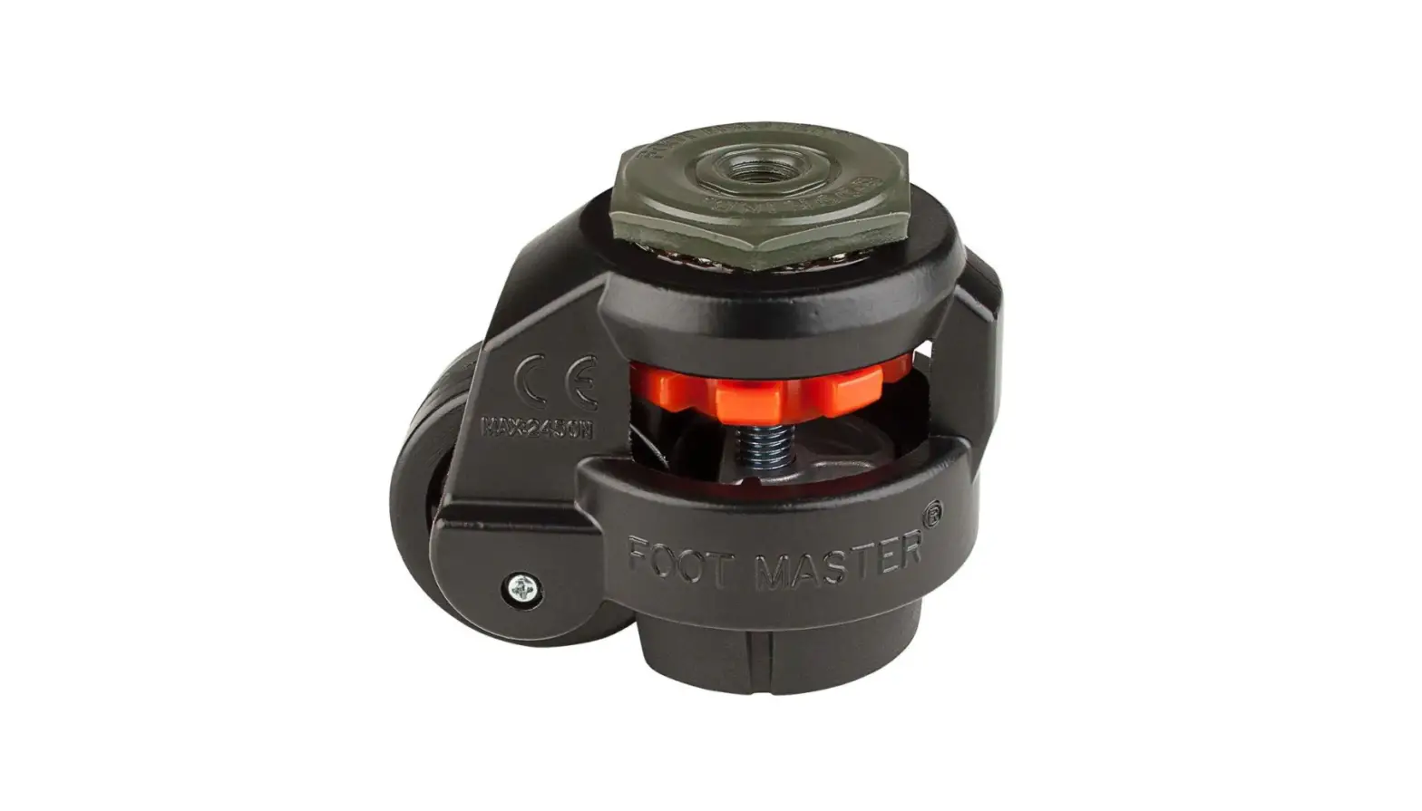 Foot Master Gd Series 2 In. Nylon Swivel Flat Black M12 Stem Mounted Leveling Caster With 615 Lb User Manual