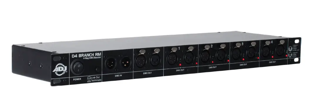 Adj D4 Branch Rm Single Rack Space 4-way Distributor/booster User Manual Adj D4 Branch Rm Single Rack Space 4-way Distributor/booster User Manual