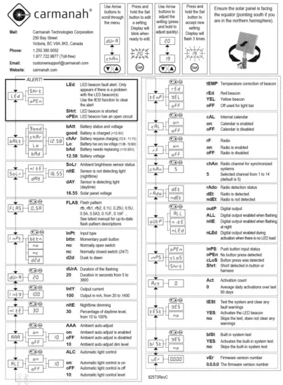 carmanah R920 E F Traffic Flashing Beacon - page