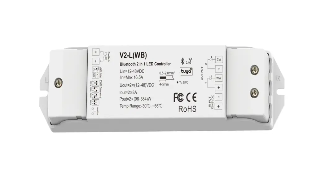 Ledyi Lighting V2-l(wb) Bluetooth 2-in-1 Led Controller Instruction Manual