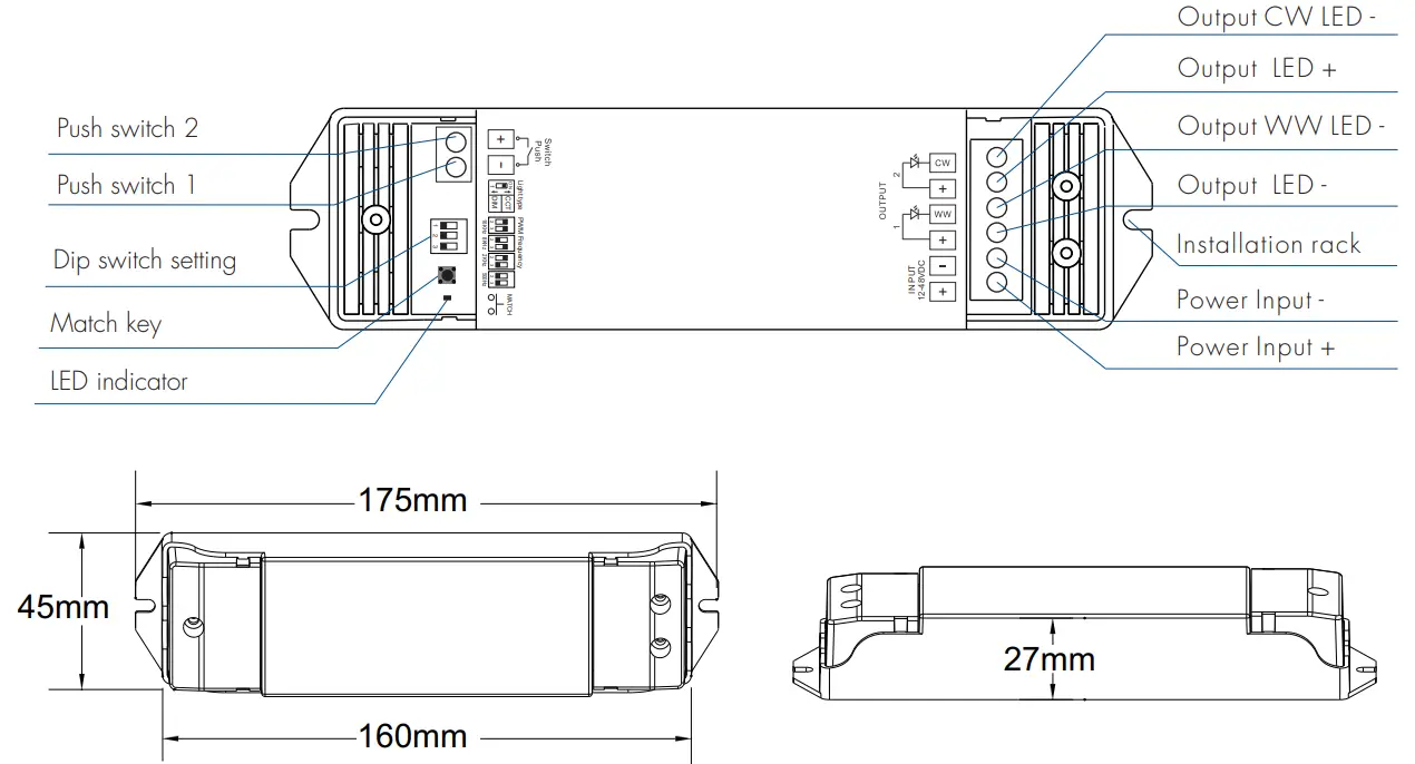 LEDYi Lighting V2 L(WB) Bluetooth 2 in 1 LED Controller - fig1