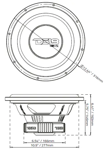 DS18 GEN-X 12-Inch-Subwoofer -FIG 1
