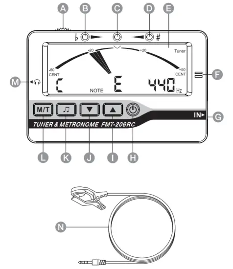 amazon basics B081W3BQ9N Metronome Tuner for all Instruments - 2