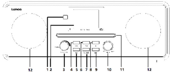 Lenco DAR-061 DAB+-FM Radio with CD player and Bluetooth - figure 1