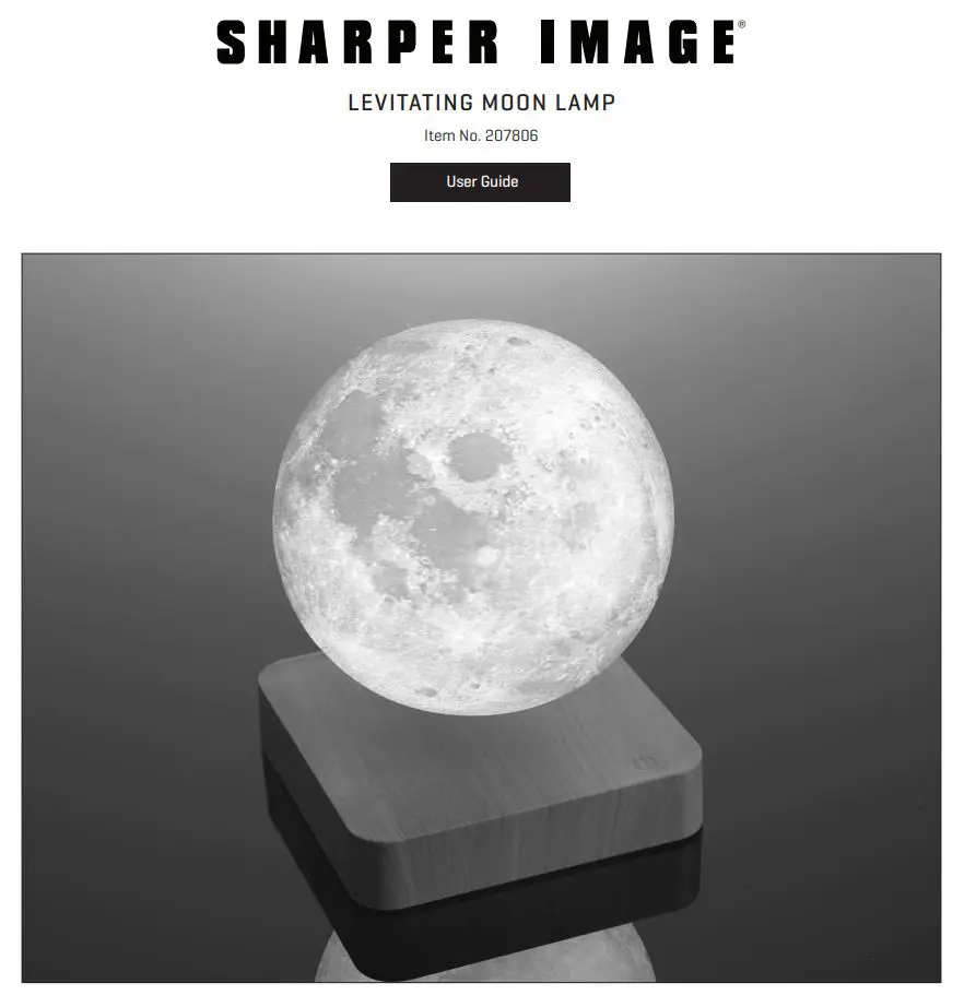 SHAREP IMAGE Levitating Moon Lamp User Guide