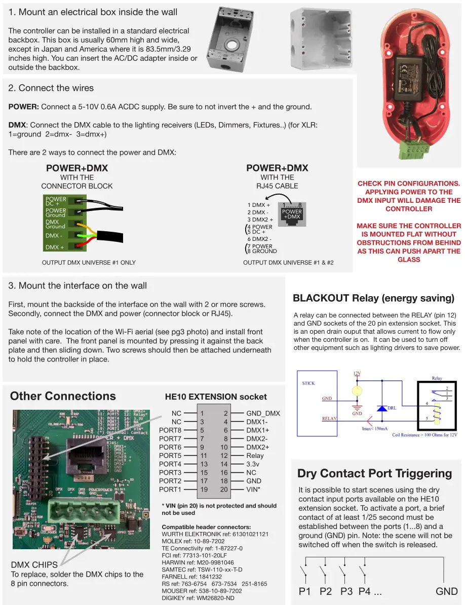 beamZ STICKGU2 Smart Touch Sensitive Intelligent Control Keypad - EASY INSTALLATION