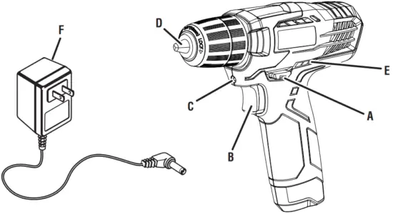 RYOBI HP108L 8V Lithium-Ion Drill - FIG 8