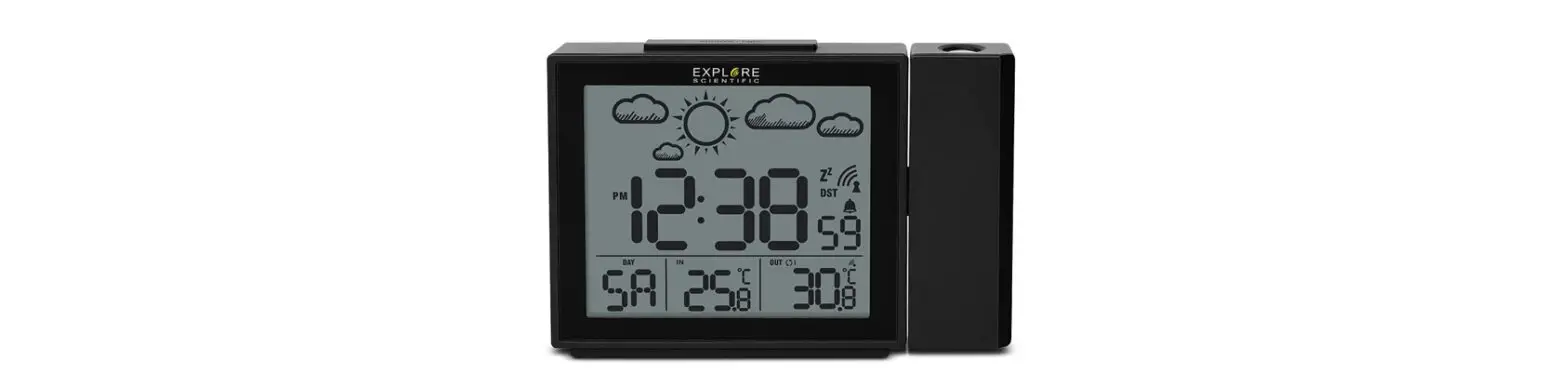 Explore Scientific Rpw3009 Weather Projection Clock Instruction Manual