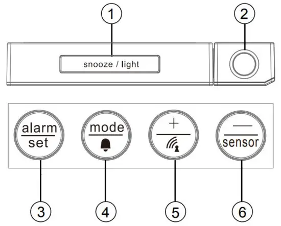 EXPLORE SCIENTIFIC RPW3009 Weather Projection Clock - figure 1