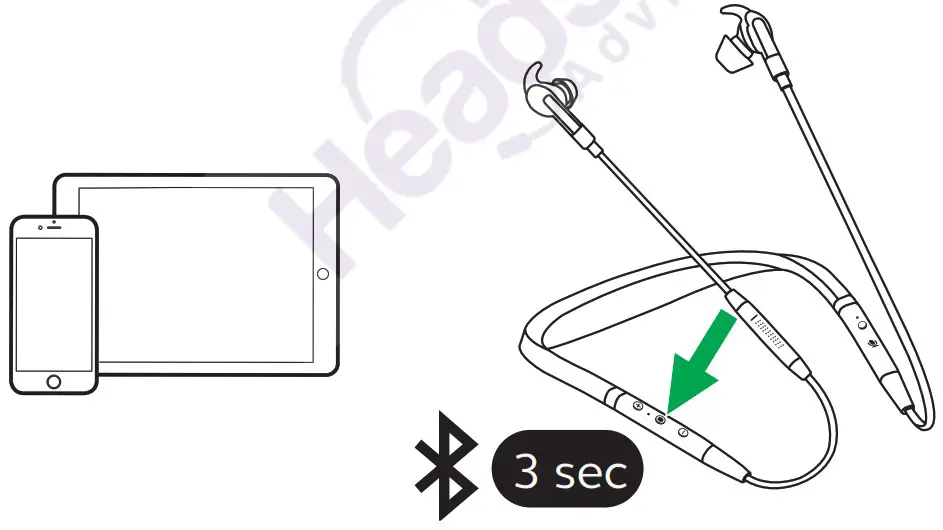 Jabra Evolve 75e In Ear Wireless Headphones - How to connect 3