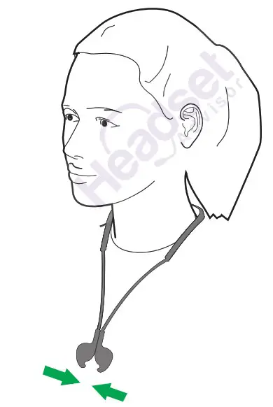 Jabra Evolve 75e In Ear Wireless Headphones - How to wea 4