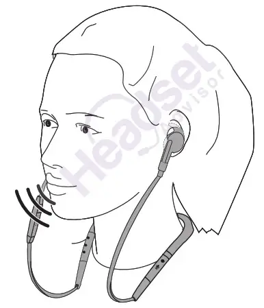 Jabra Evolve 75e In Ear Wireless Headphones - How to wear