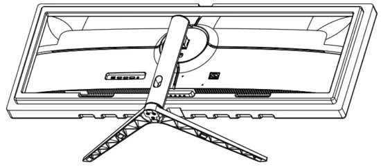 Attaching the monitor to the base
