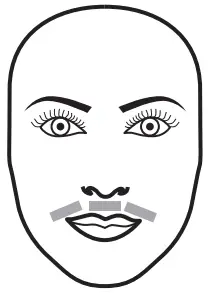 beurer IPL 5800 Pure Skin Pro Hair Removal System -Treating the upper lip