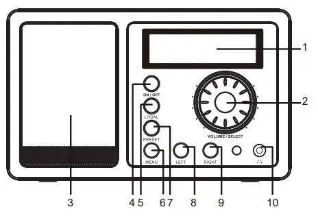 Ocean Digital WR 220 Portable Internet Radio - Front