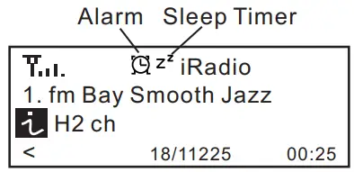 Ocean Digital WR 220 Portable Internet Radio - Sleep Timer