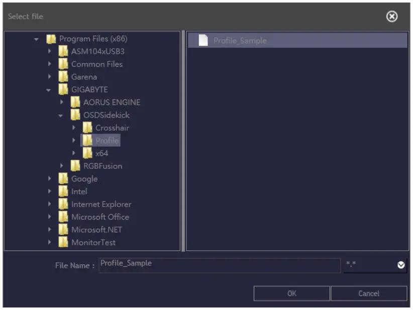 Configuring the Picture Mode Profiles