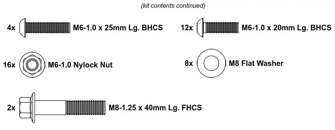 SuperATV kit contents