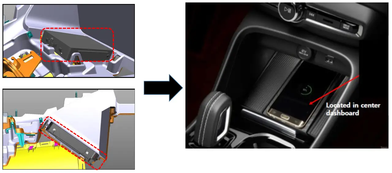 BHflex WC510MVV20 Vehicle Installed Wireless Charging System