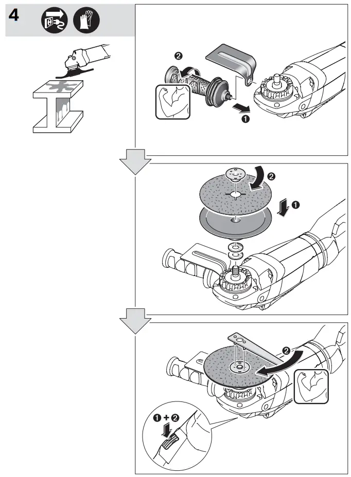 BOSCH GWS 22 180 LVI Professional Angle Grinder - 15