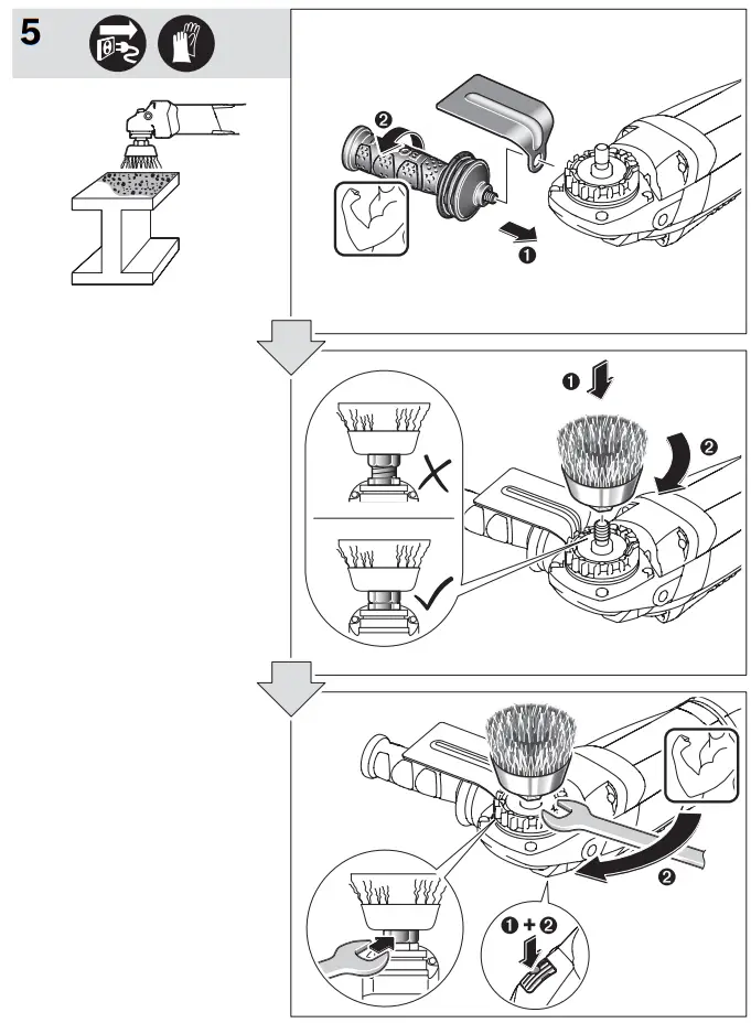 BOSCH GWS 22 180 LVI Professional Angle Grinder - 16