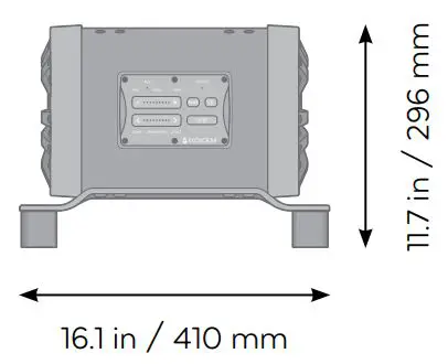 FIG 24 Unit + Horizontal Mount + Mount Standoffs Dimensions.JPG