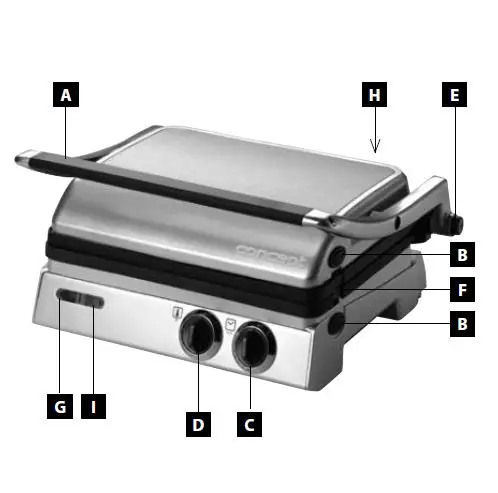 concept GE 3000 4 In 1 Electrical Contact Panini Grill 1