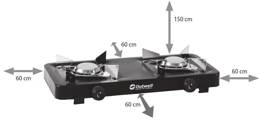 Outwell 650605 Appetizer 1 Burner Stove - OPERATION 2