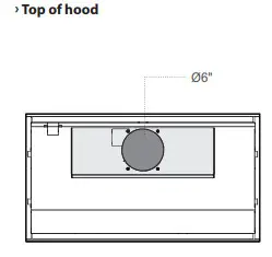 XOI33SC XOI Series 33 Inch Custom Hood Insert - Front of hood 1