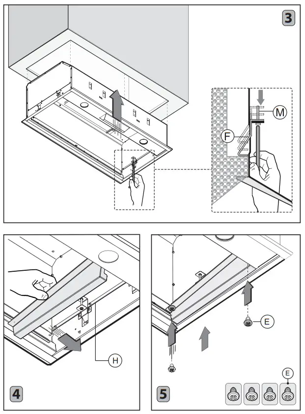 XOI33SC XOI Series 33 Inch Custom Hood Insert - Front of hood 6