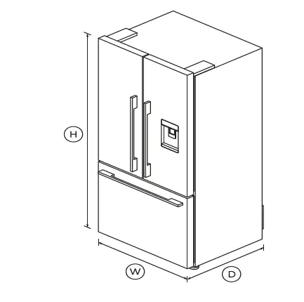 FISHER PAYKEL RF170ADUSB5 31 Inch Freestanding French Door Refrigerator FIG 1