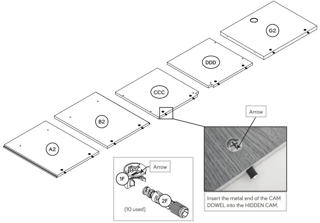 sauder TV Stand - HIDDEN CAMS