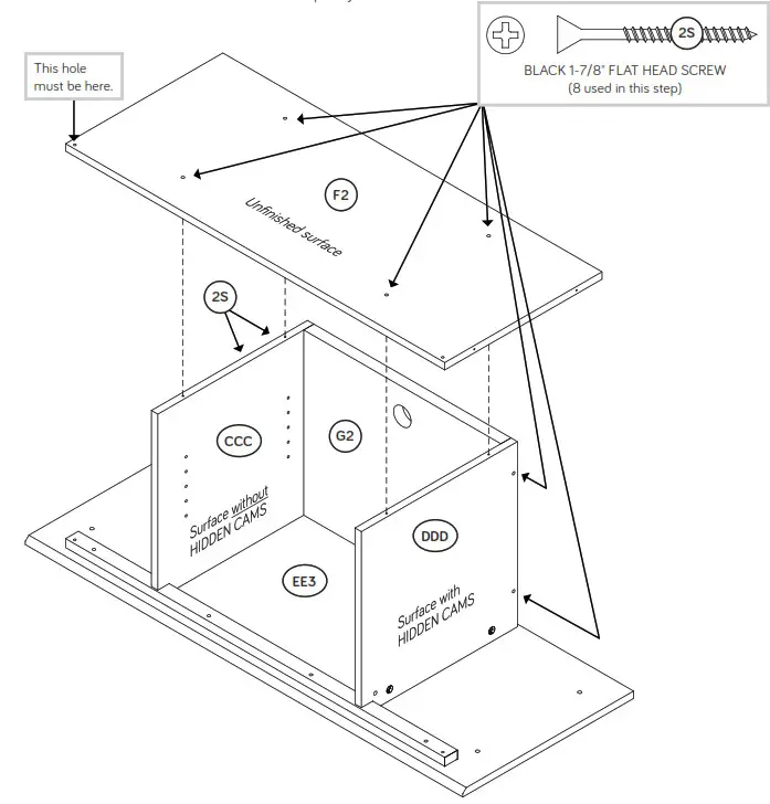 sauder TV Stand - Step 4