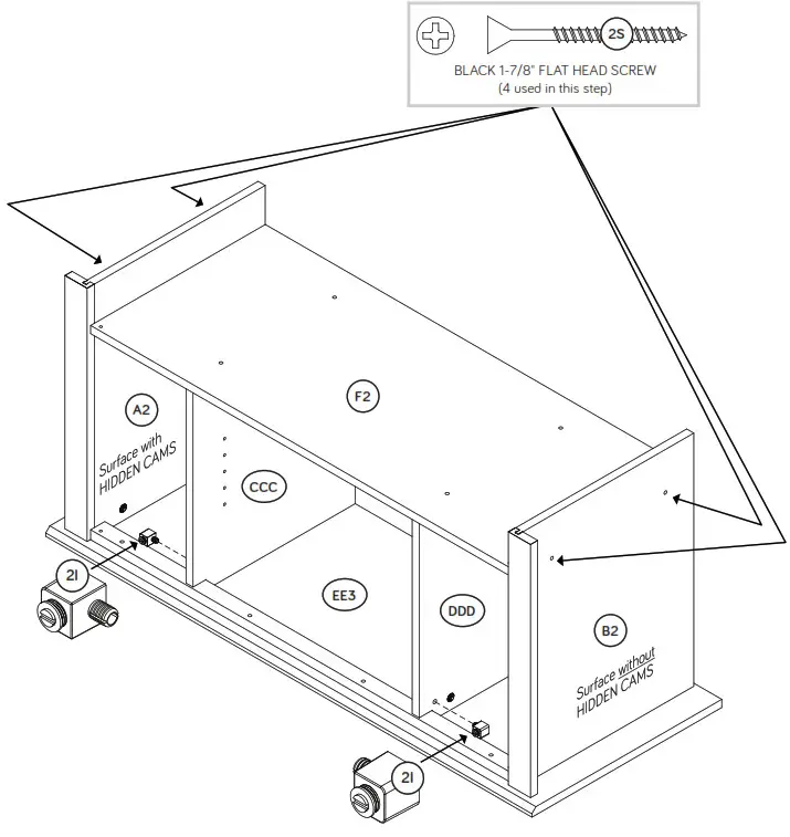 sauder TV Stand - Step 6.