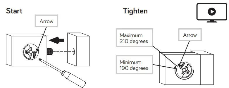 sauder TV Stand - completely tighten