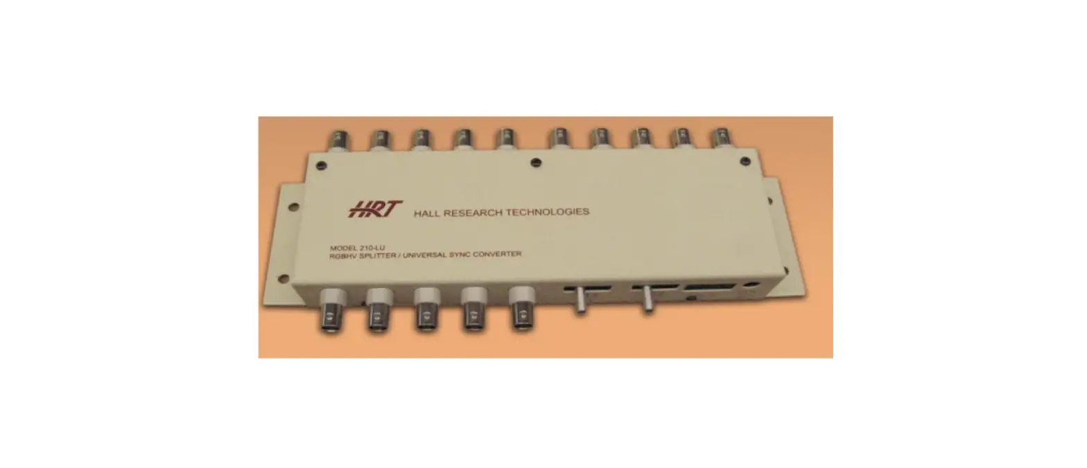 Hall Technologies Ht-trk1 18 Channel Vga Video Splitter Distribution Amplifier User Manual Hall Technologies Ht-trk1 18 Channel Vga Video Splitter Distribution Amplifier User Manual