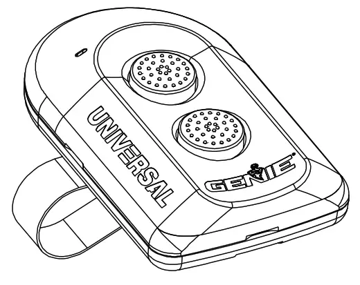 GENIE ACSCTG UNIV2 2 Button Universal Garage Door Opener Remote