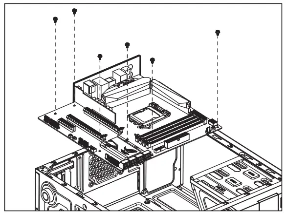 AeroCool CS 105 Cosmo Mini Tower - Motherboard