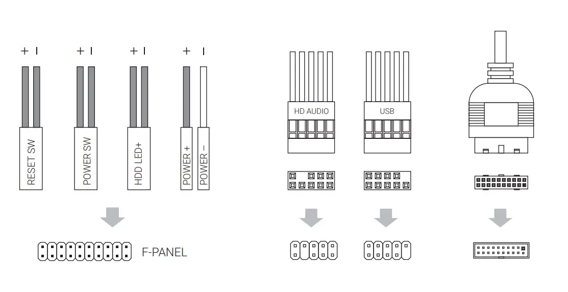 AeroCool CS 105 Cosmo Mini Tower - Panel Connector