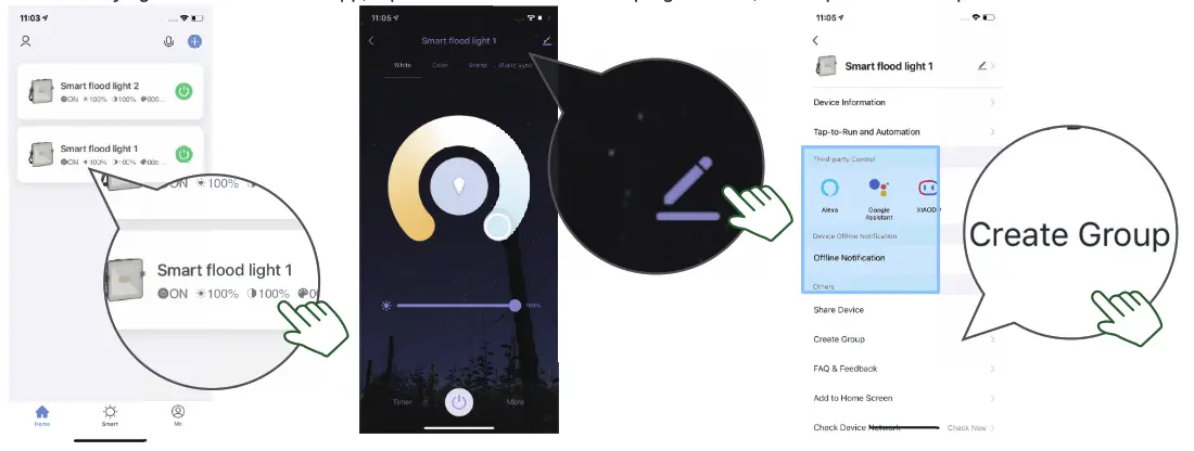 Suzhou Xinyijin Electronic Technology FL-1D20W-WB-RGBCW-US Smart Flood Light - 10