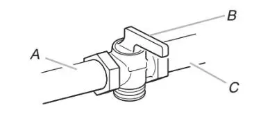 FREESTANDING GAS RANGE - shutoff valve