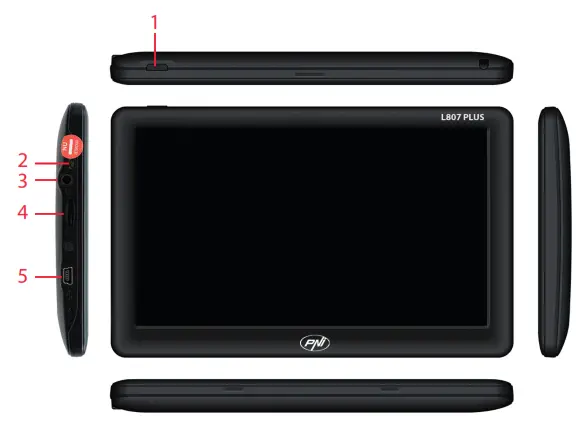 PNi L807 Plus GPS Navigation - 1