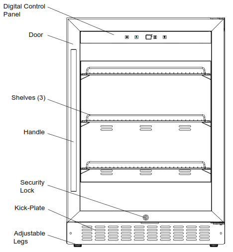 SUMMIT ASDG1521 15 Inch Stainless Steel Beverage Center - 5